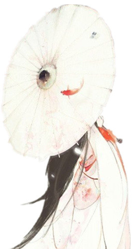 中国风撑伞古装美女