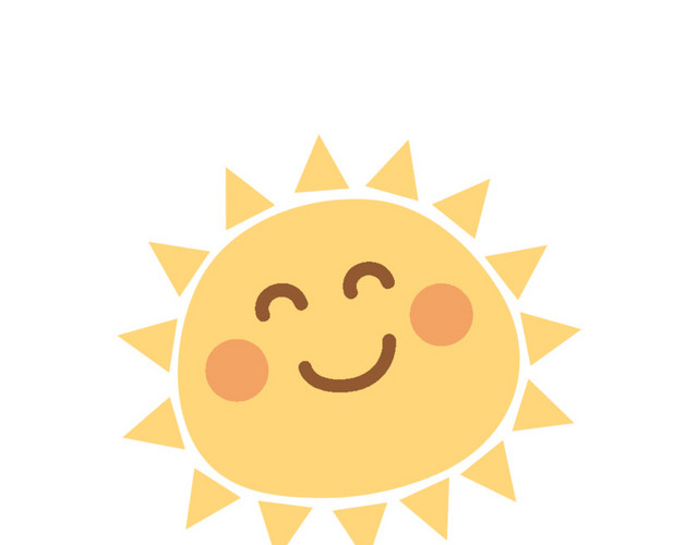 太阳表情彩绘矢量图素材 包站长