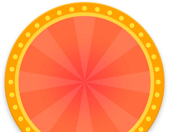 彩色卡通转盘矢量插画素材