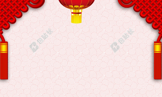 中国风传统中国结装饰海报背景素材