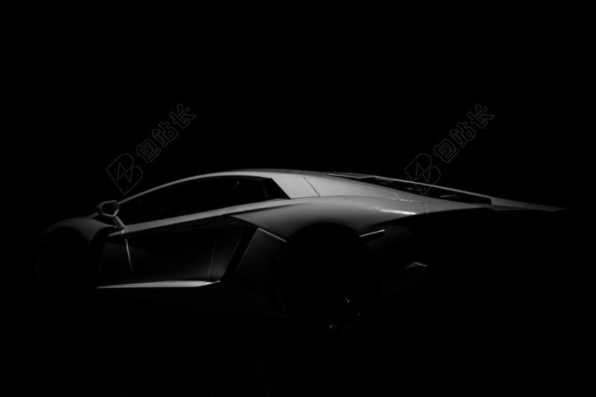 广告时尚黑色线条简约跑车背景图片