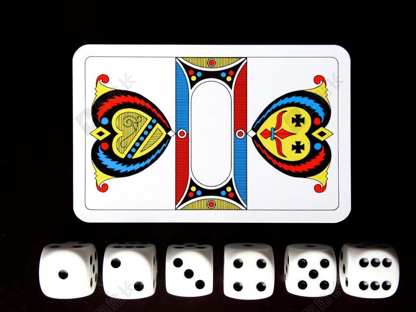 简约玩具扑克牌背景图片