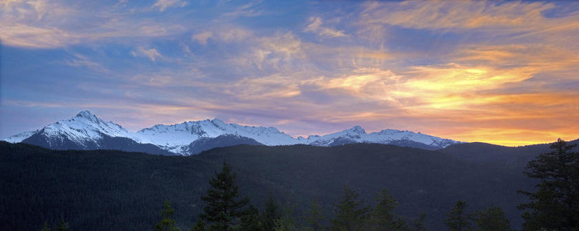 自然黎明黄昏背景图片