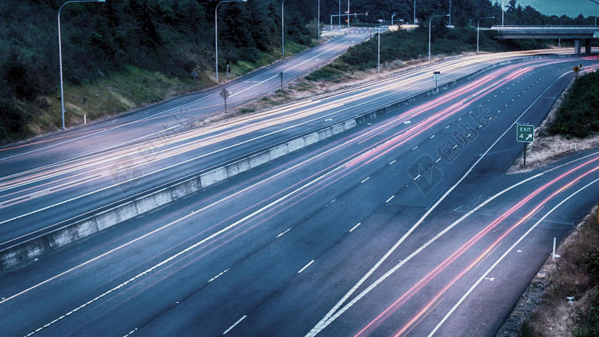 简约公路路灯背景图片