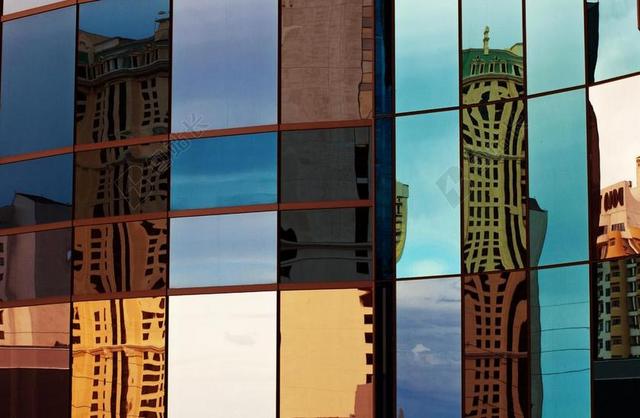 现代城市建筑镜子城市都市背景图片