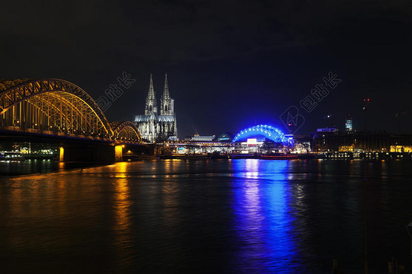 时尚城市夜景背景图片