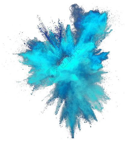 水粉碰撞青色动感矢量素材