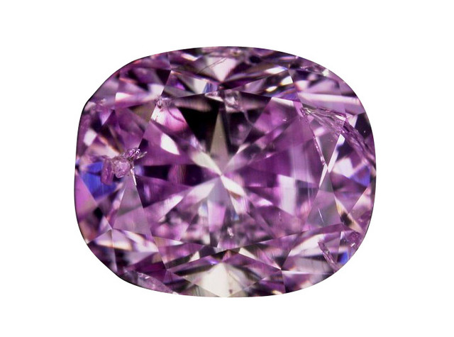 圆角方形紫色钻石首饰设计素材