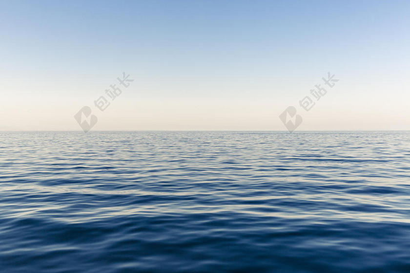 蓝色美景自然天空大海地平线背景图片