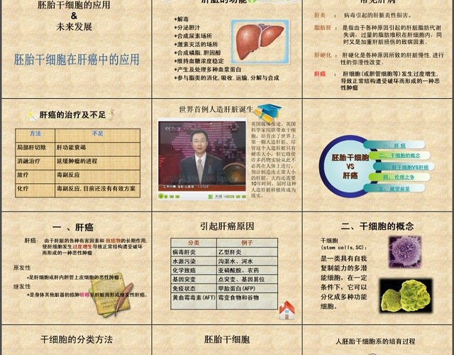 韩国风格医药系统、医院、医生用PPT模板