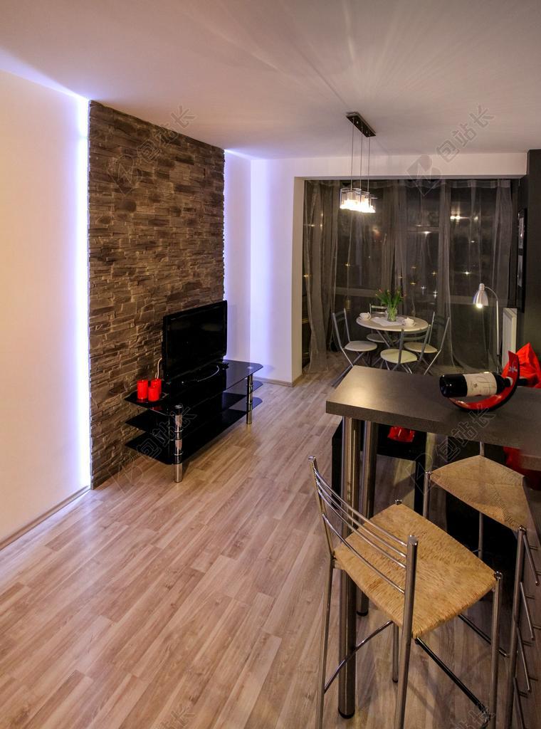 公寓 房间 房子 住宅室内 室内设计 装修 舒适的公寓 小厨房