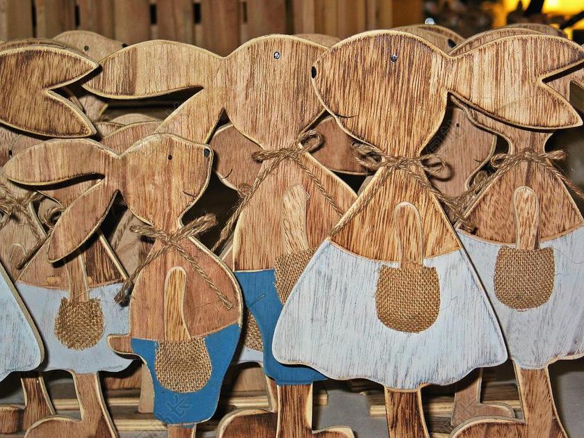 摄影时尚兔子剪影复活节家庭背景图片