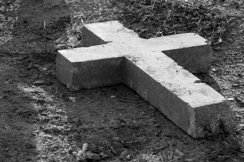 摄影复古昏暗的十字架背景图片