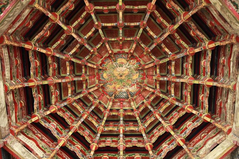 藻井 廟宇 八卦