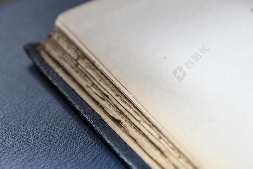 白色阅读学习图书笔记旧空白书页笔记本背景图片