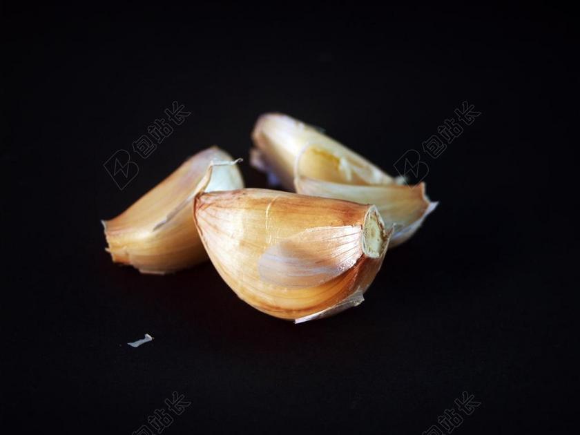 大蒜 餐 白 丁香 调料 特写 孤立 成熟 没有人 自然