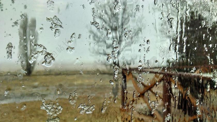 季节冰冷霜玻璃背景图片