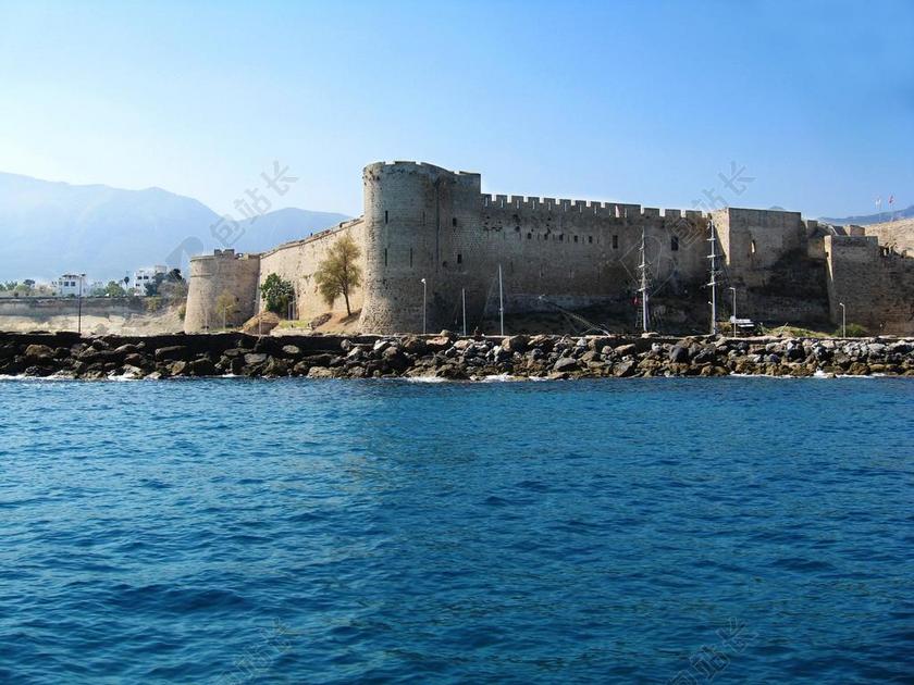 凯里尼亚 城堡 塞浦路斯 旅行 地中海 堡垒 旅游 里程碑