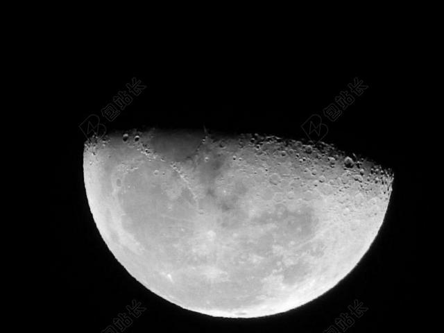 黑白自然星体经典黑夜中的月亮近照月太空背景图片