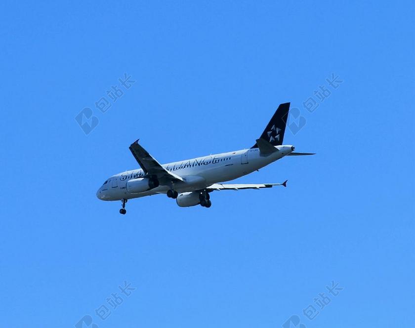 航空飞机天空飞行背景图片