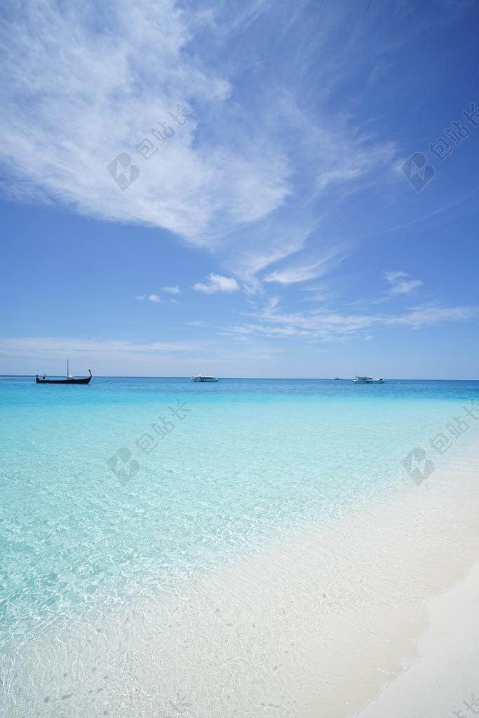 马尔代夫 海滩 翡翠之海 夏天 度假 天空 海 贝拉我们一天