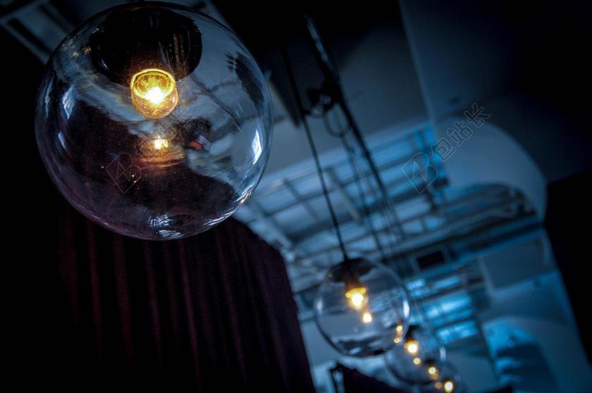 黑色艺术浪漫灯光霓虹玻璃材质背景图片