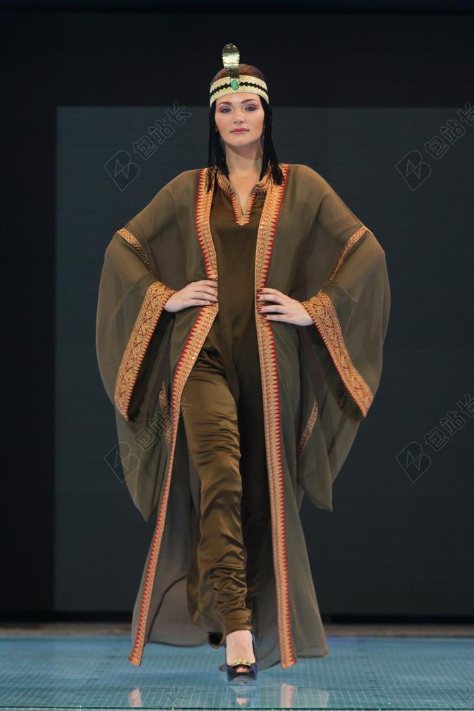 时装秀T台模特背景图片