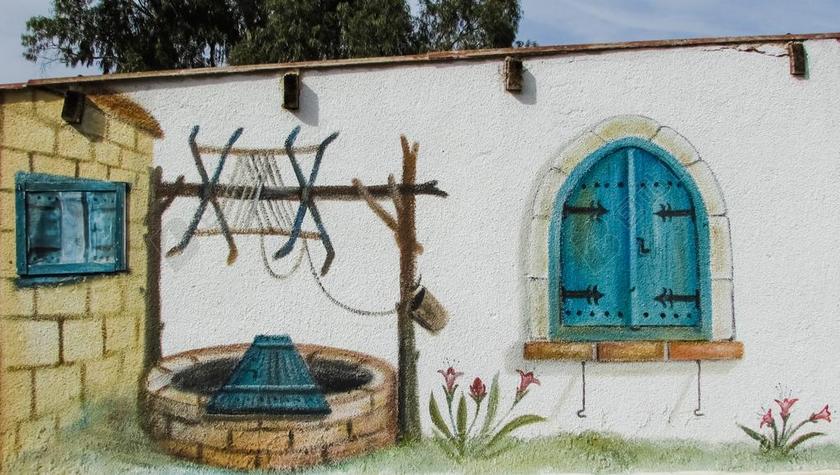 艺术墙画涂鸦墙壁背景图片