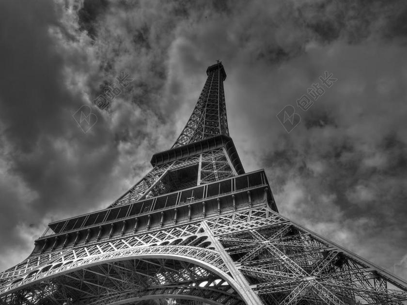 艾菲尔铁塔 巴黎 法国 世界博览会 架构 塔 钢结构 钢