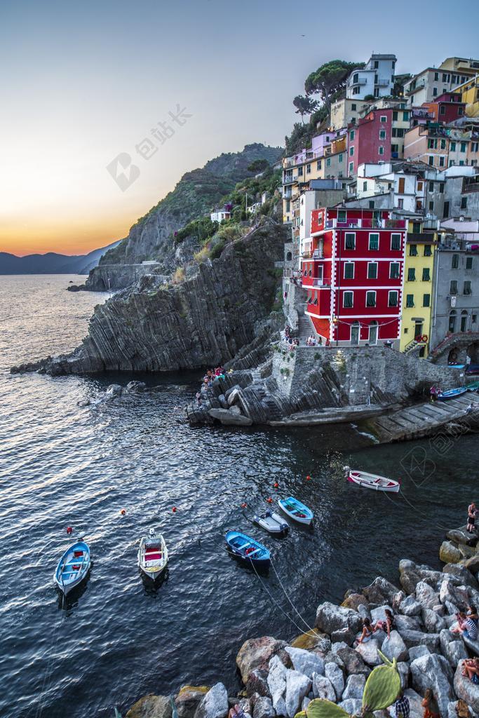 五土 意大利 彩色 BURANO 房屋 前 行车线 海 玻璃