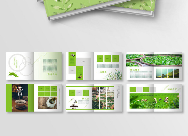 公司产品画册宣传册绿色清新简约时尚画册