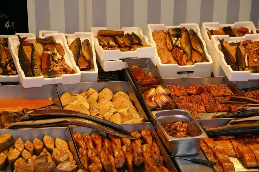 餐饮清新自助餐背景图片