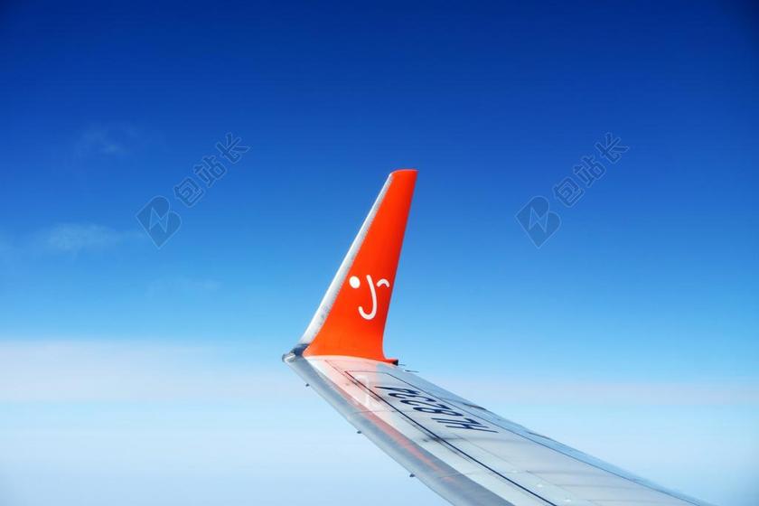 大韩民国 济州国际机场 济州岛 飞机 飞机机翼