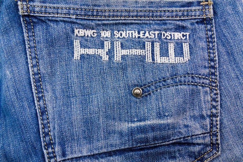 牛仔裤 织物 牛仔布 结构 蓝色 裤子 服装 纺织 纹理