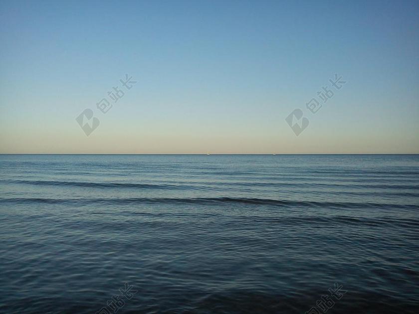 摄影自然平静的海面背景图片