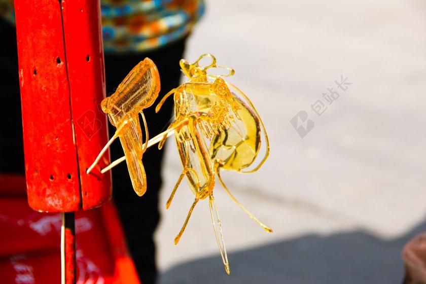 糖 蝴蝶 小时候 古街