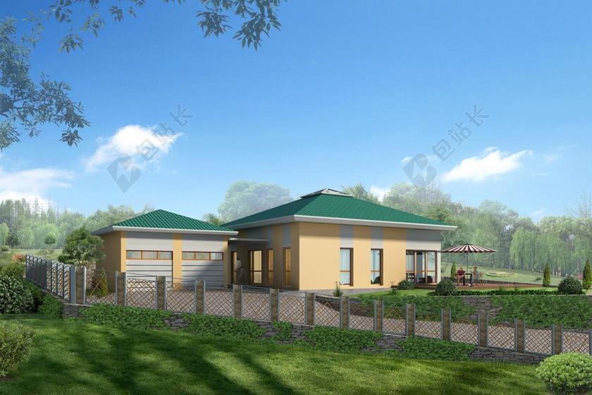 单一家庭住宅 别墅 呈现 可视化 架构 可视化三维 建筑可视化