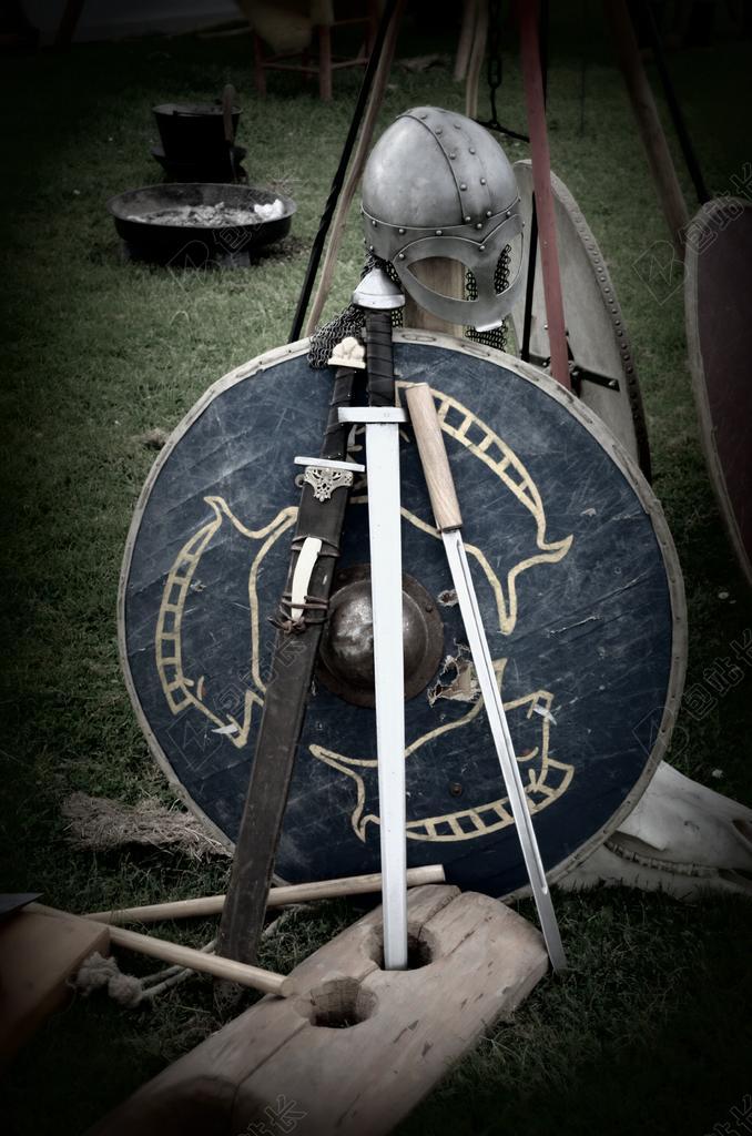 剑 盾 骑士 纹章 舵 中世纪 战斗 装甲 武器 金属