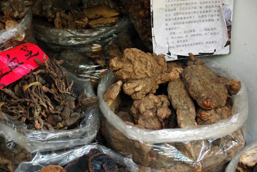 摄影唯美中国药材背景图片