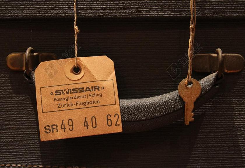 摄影唯美象牙行李标签 背景图片