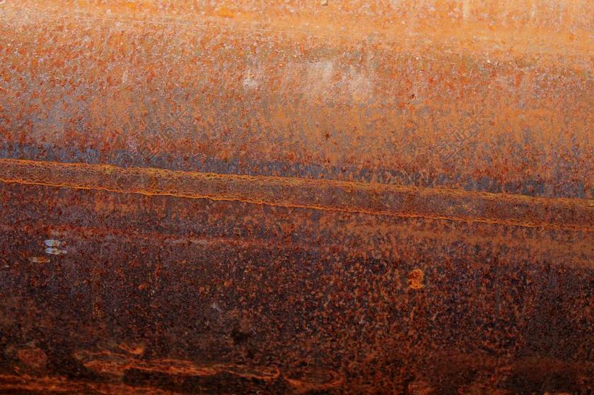 不锈钢 氧化 生锈 金属 锈红色 腐蚀 衰变 表面 铁施工