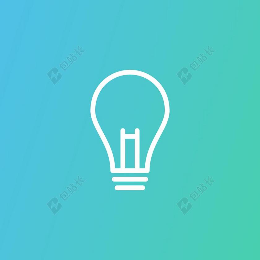 姑姑家你越灵感灯泡背景图片