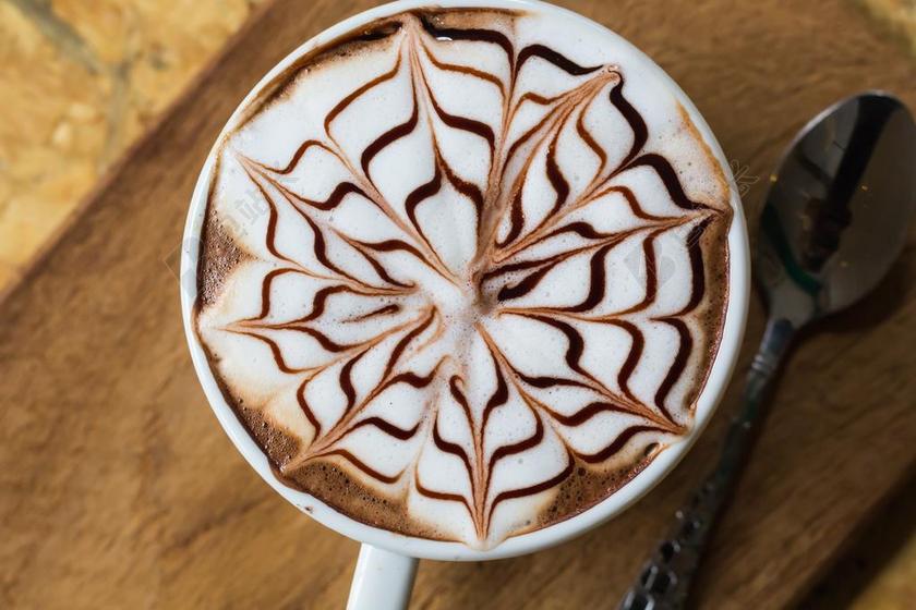 咖啡色热饮放松模式品尝醇厚咖啡假期背景图片