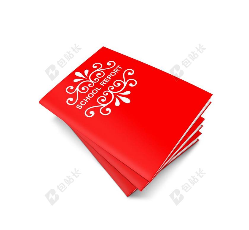 教育红色的学校报告背景图片