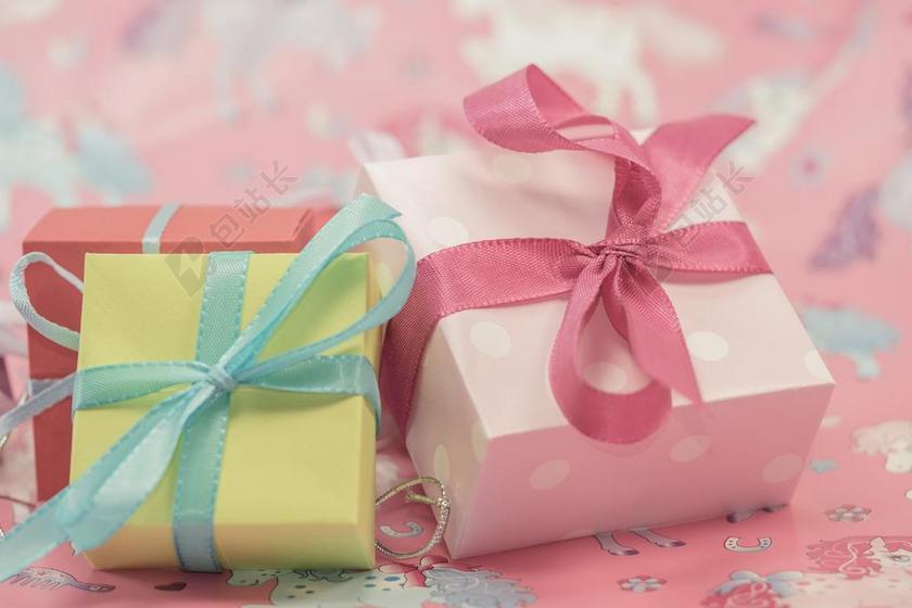 广告唯美节日包装礼盒宣传背景图片