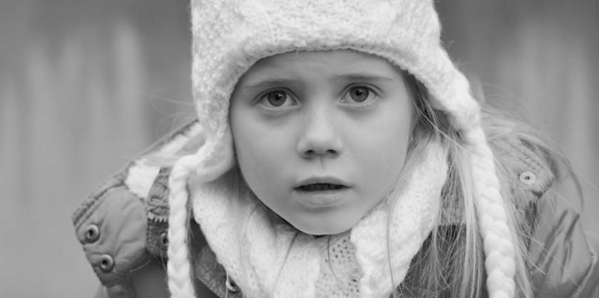 孩子 女孩 面对 第 惊讶