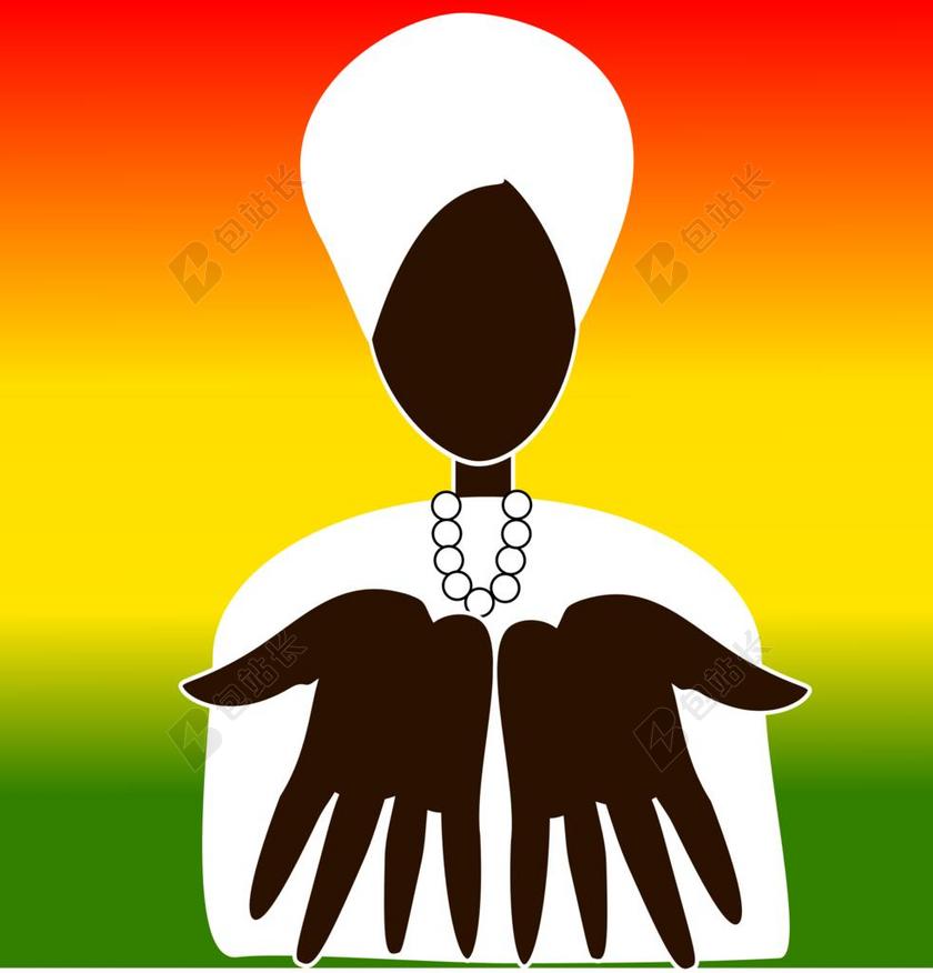 互联网科技算命师矢量图背景图片