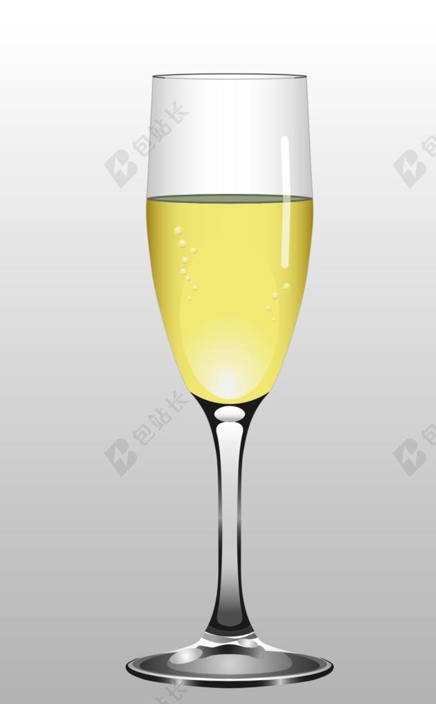 香槟 玻璃 玻璃 喝 酒精 饮料 液体 闪闪发光 酒