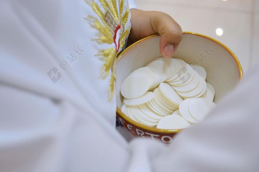 交流 主持人 基督 耶稣 教堂 圣体圣事 面包 天主教 符号