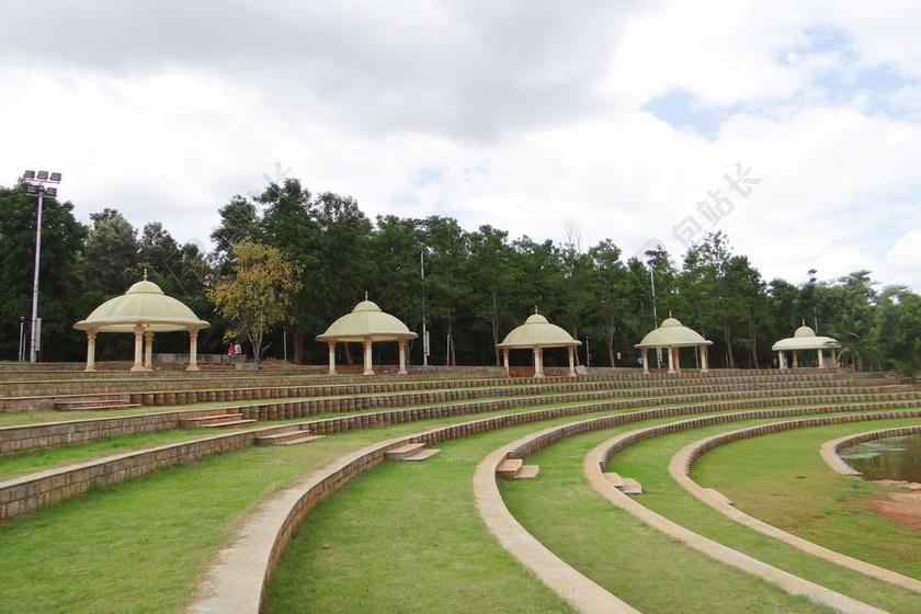 旅游自然班加罗尔的露天剧场宣传背景图片